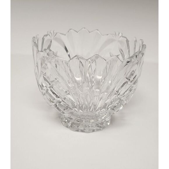 Imperial Lead Crystal Bowl Pineapple Crosshatch Meridian Bowl - Picture 1 of 5